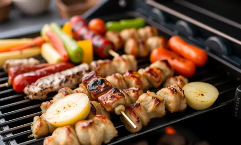 Photo of Шашлык с овощами на мангале